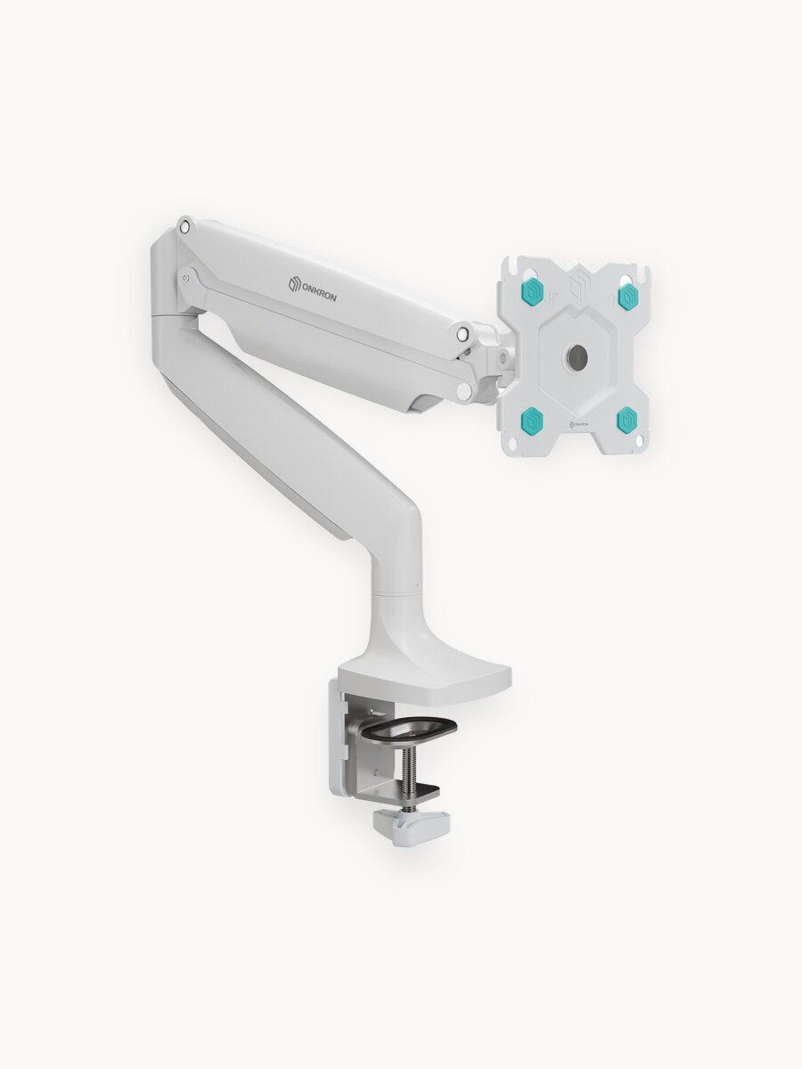 Кронштейн для монитора ONKRON G100 для монитора 13"-32" настольное, до 9 кг, газлифт, белый