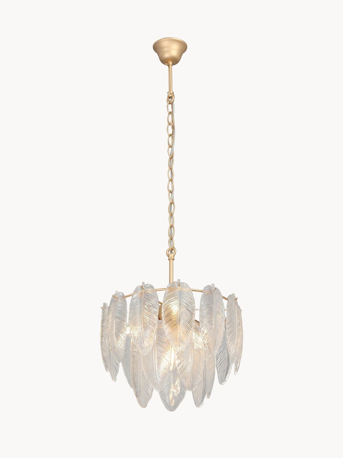 Люстра подвесная Vitaluce V5887-8/4, 4 лампы, E14 макс. 40Вт, 12м2, цвет золото.