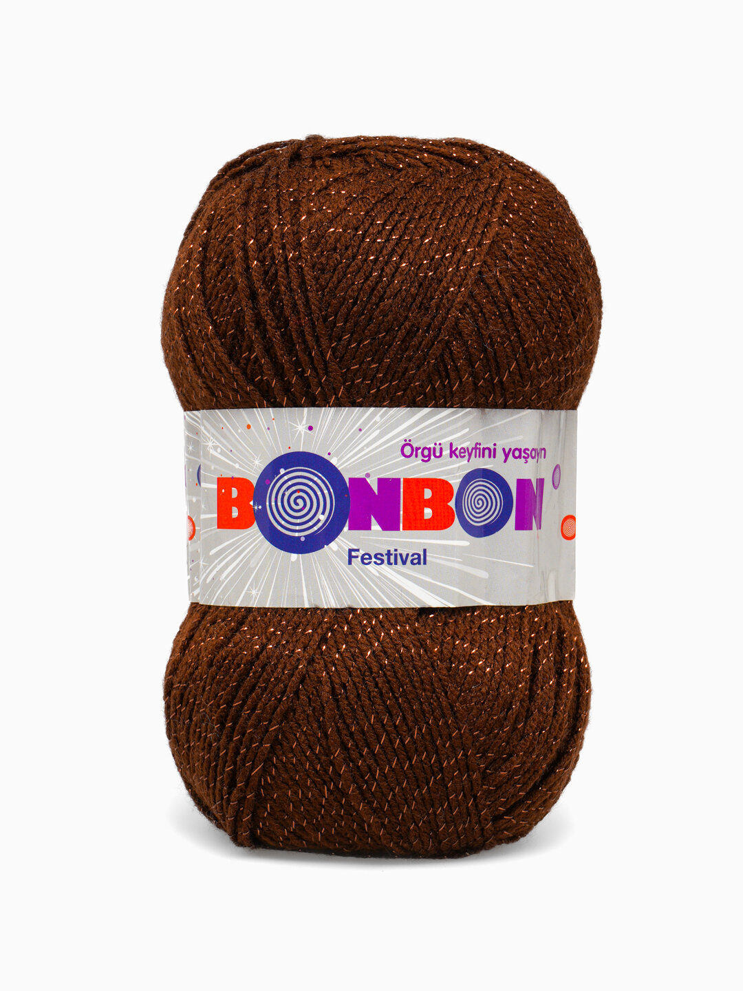 Нити для вязания "BonBon Festival", акрил 100%, с люрексом, 300м