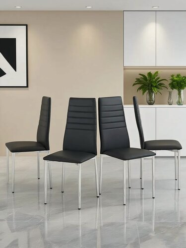 Изображение товара Комплект кухонных стульев YJX3003-SR, 4 шт. , экокожа / металл