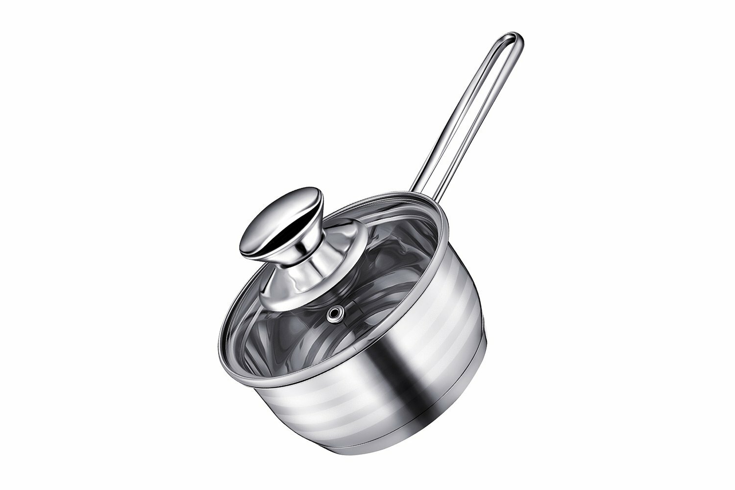 Ковш с крышкой REGENT Inox BIMBO VITRO 93-BIMv-04, 0,7 л, нержавеющая сталь