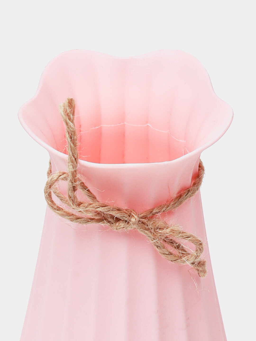 Ваза пластмассовая для цветов декор высота 20см идеальна для офисов и дома. — фото 1