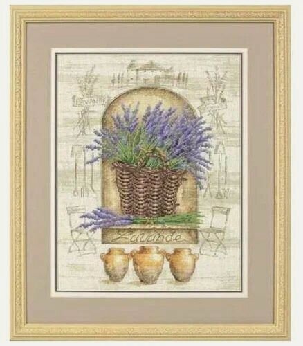 Изображение товара 35071 Набор для вышивания крестом "Французская лаванда",28*36см, DIMENSIONS