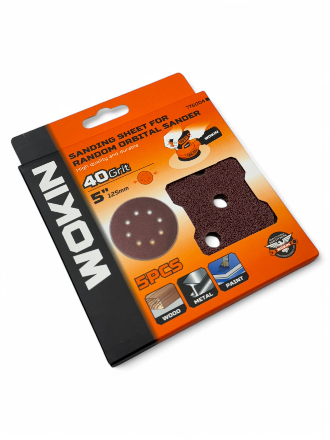 Шлифовальный круг WOKIN с креплением на липучке для эффективной обработки дерева, металла и других поверхностей