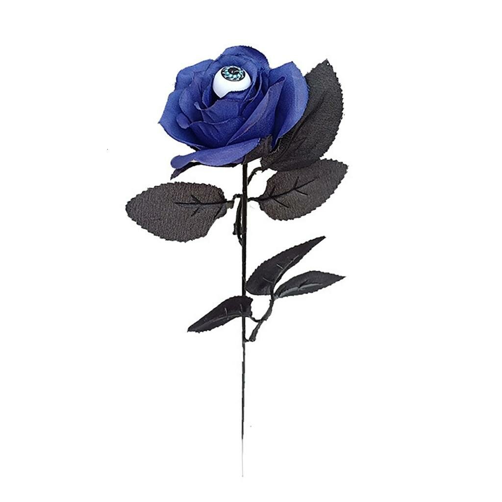 Хэллоуин искусственные цветы фальшивые розовые букеты для декора розы с глазными яблоками искусственные - Стиль 6