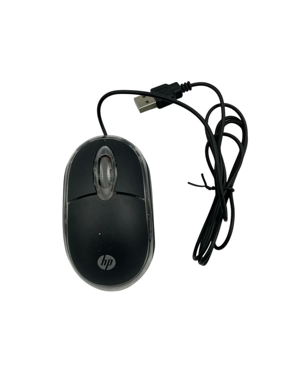 Мышь проводная компьютерная HP b100 mouse USB 1200dpi черная — фото 1