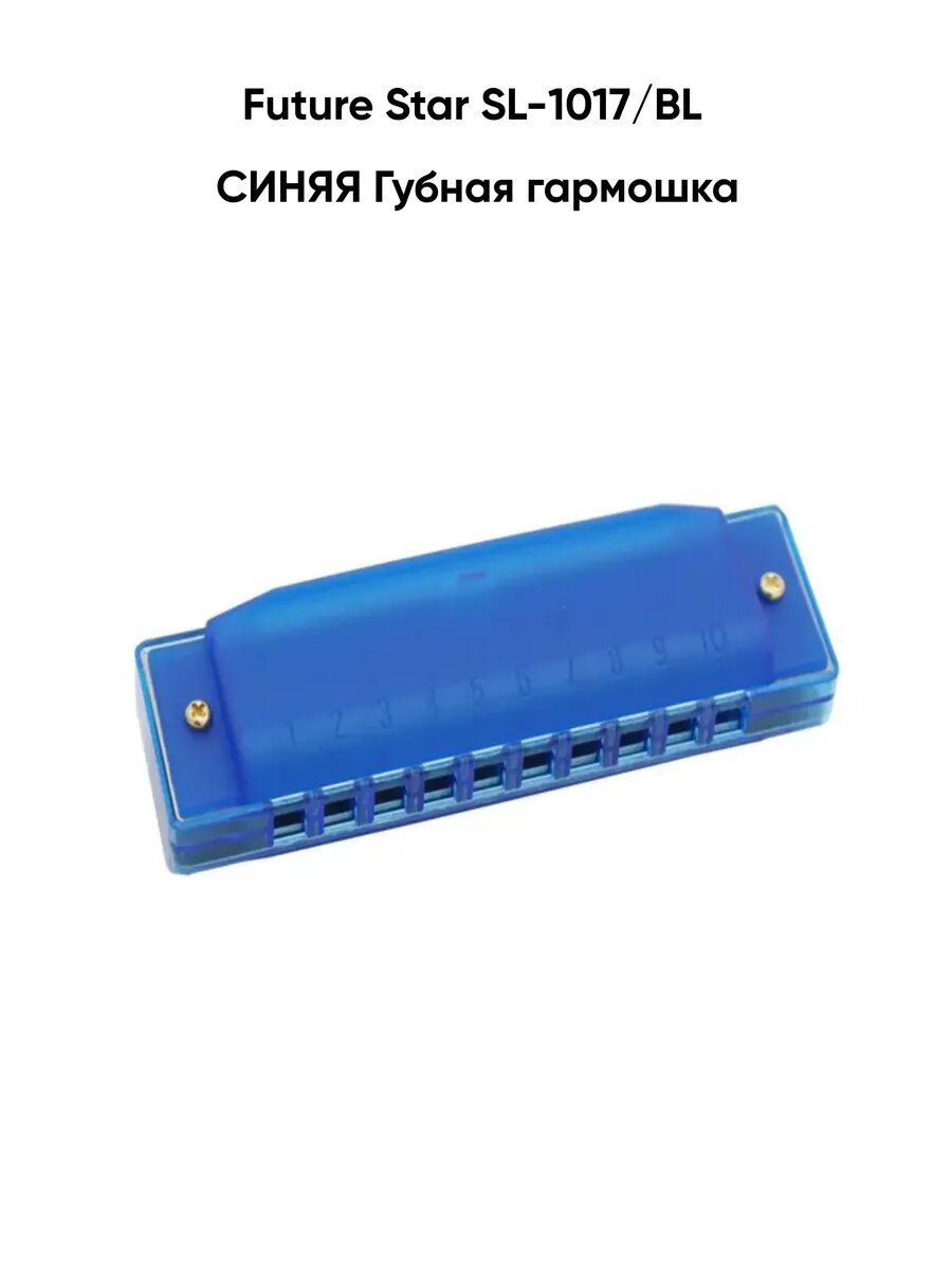 Губная гармошка Future Star SL-1017 BL синяя