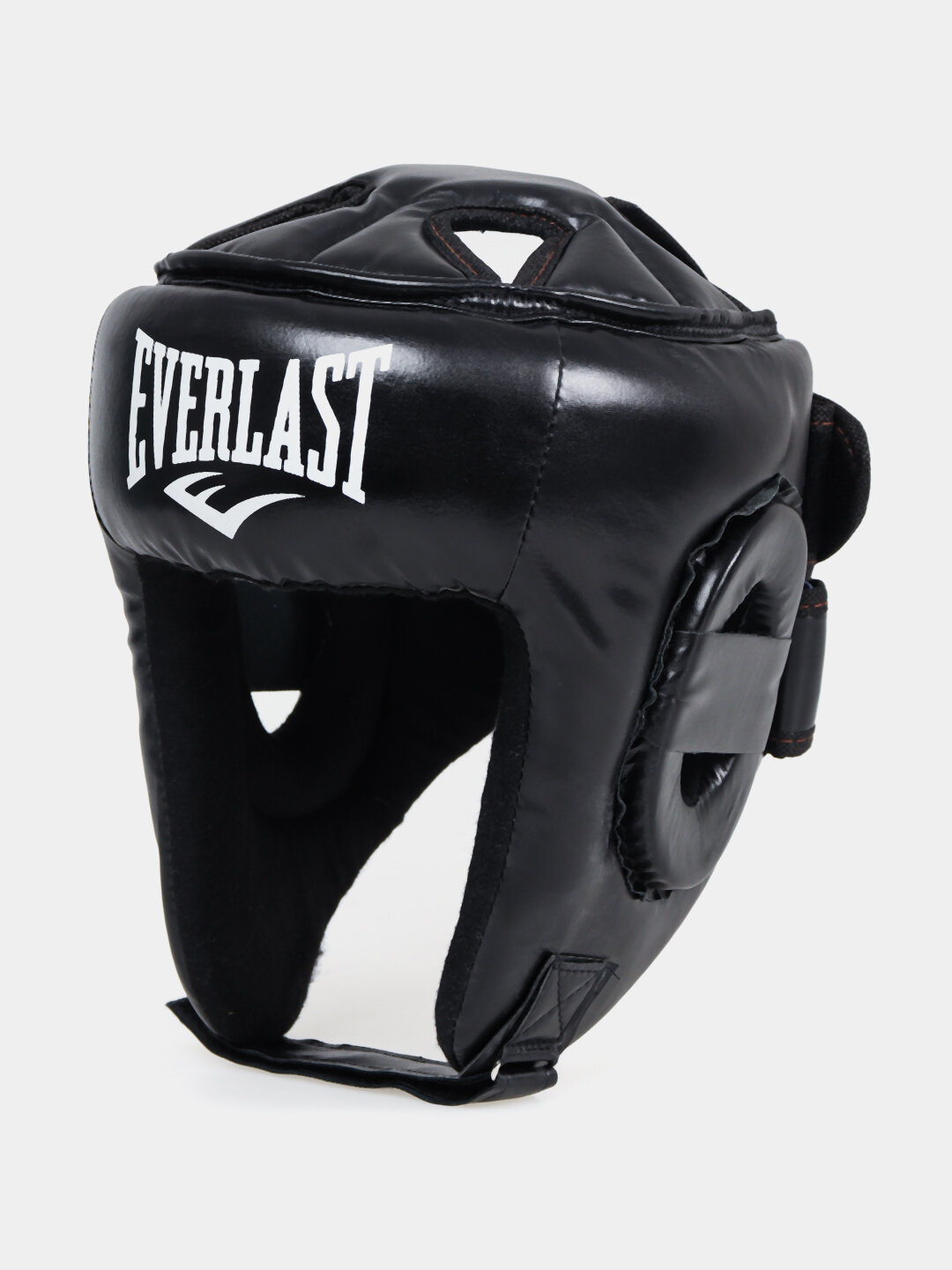 Шлем защитный Qora, для бокса, черный, регулируемая посадка, кожа — фото 1