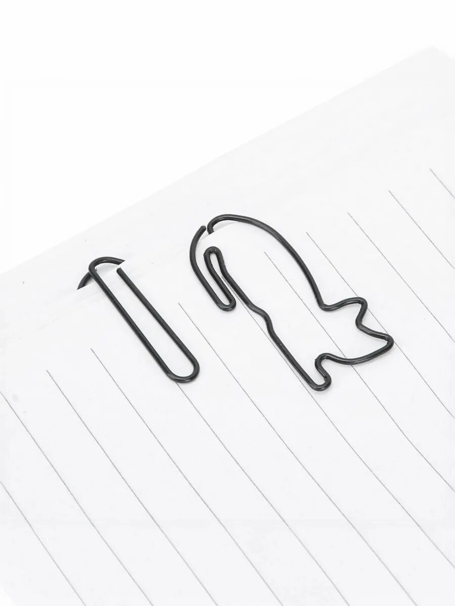 Скрепки фигурные, котики и пингвины 20 шт — фото 1