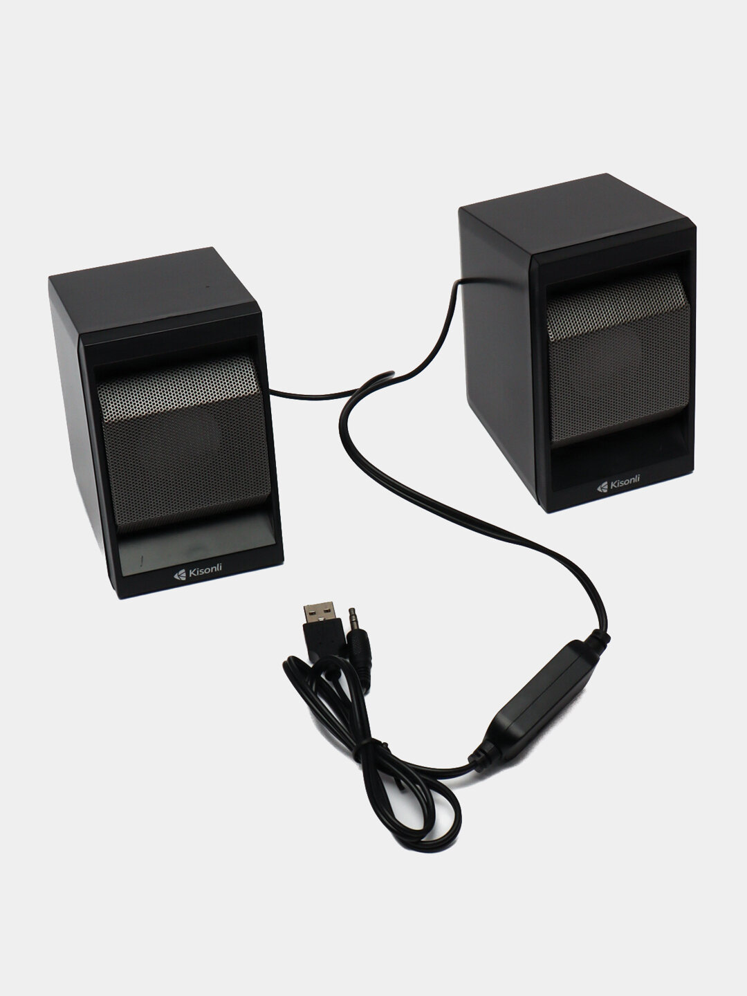 Колонки Kisonli T006, стерео, подключение через AUX, питание от USB — фото 1