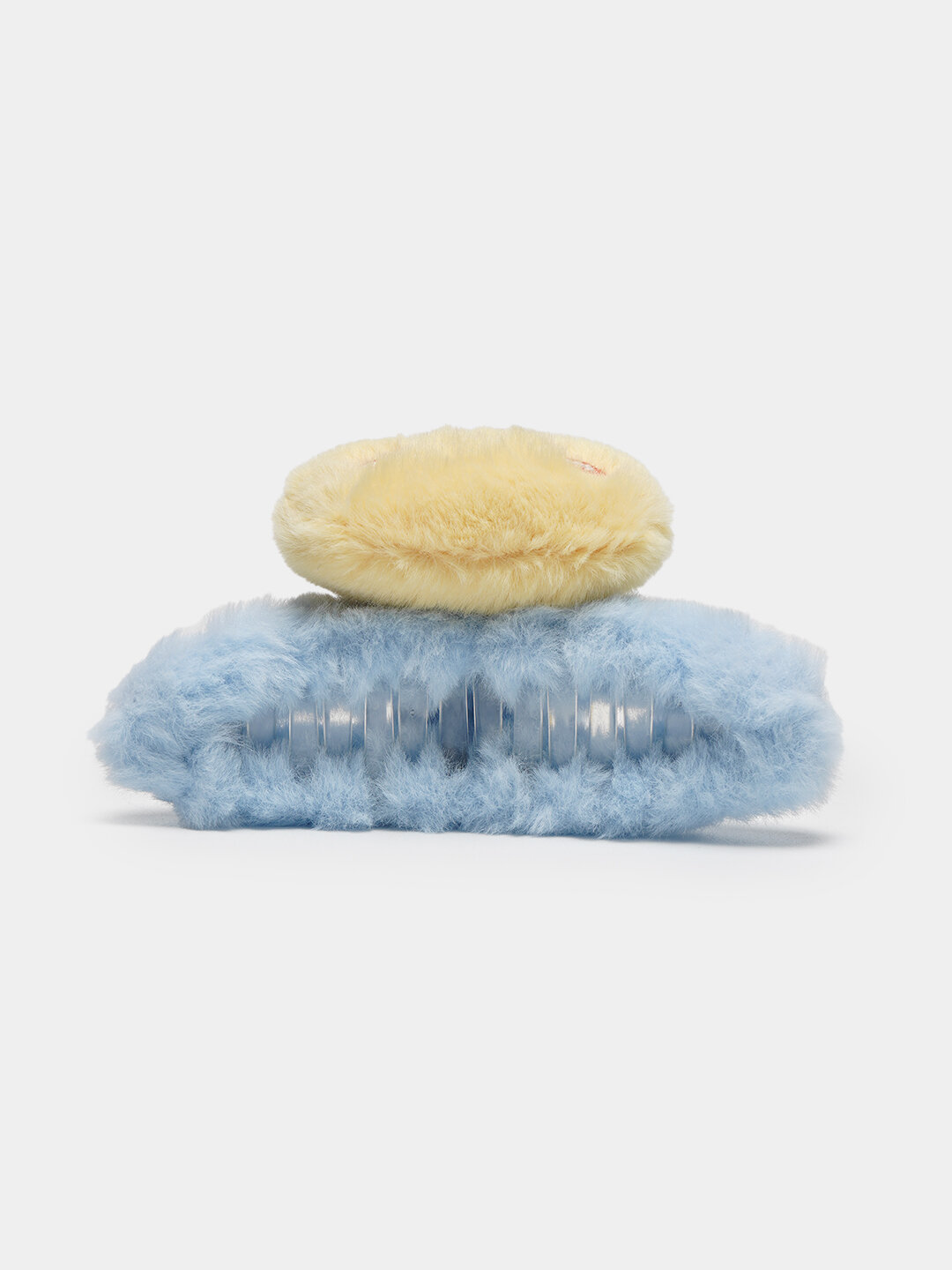 Заколка-краб для волос пушистый с мульт героями, для девочек, 11 см — фото 1