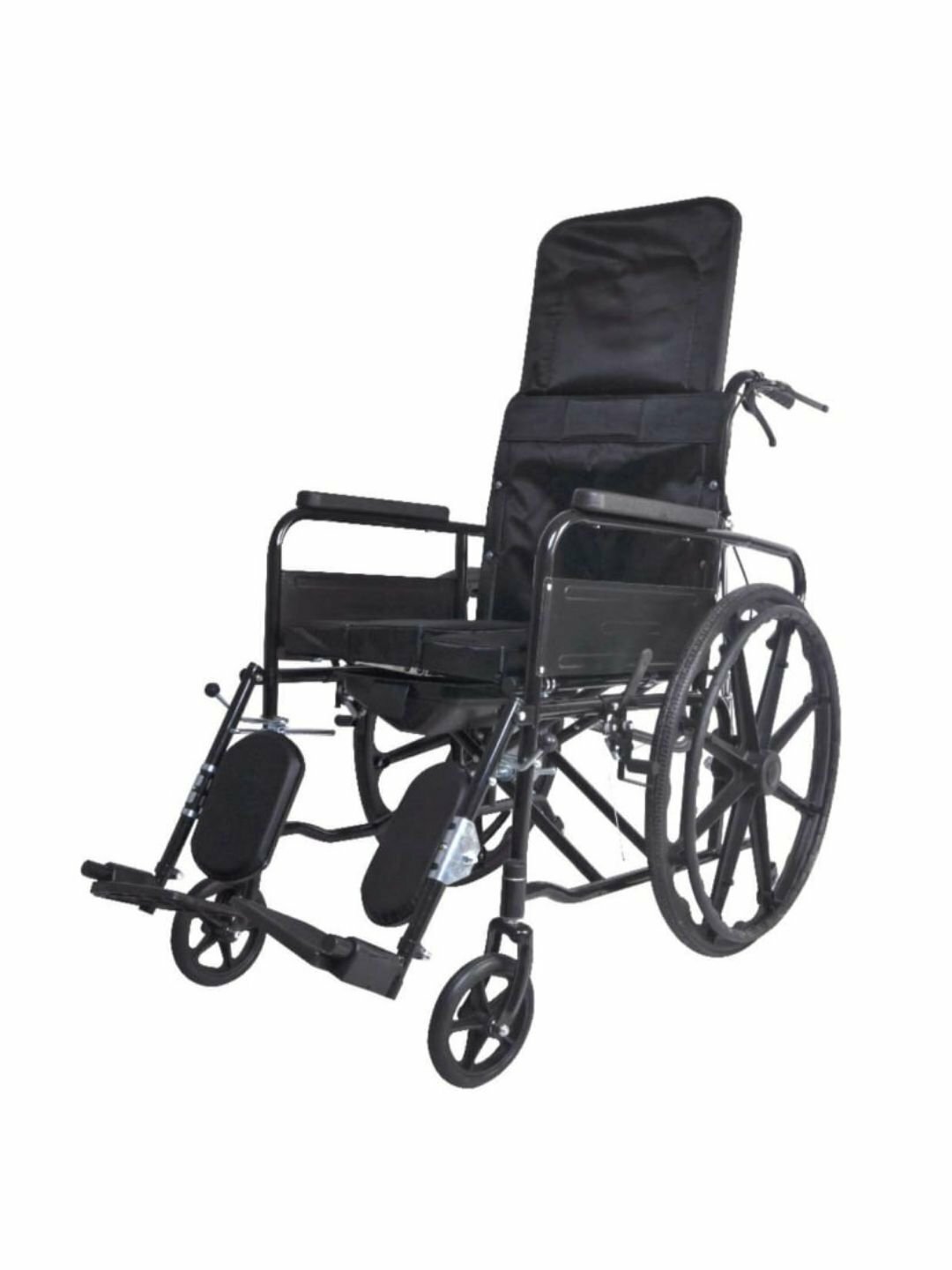 Инвалидная коляска с откидной спинкой и подножками, механическая