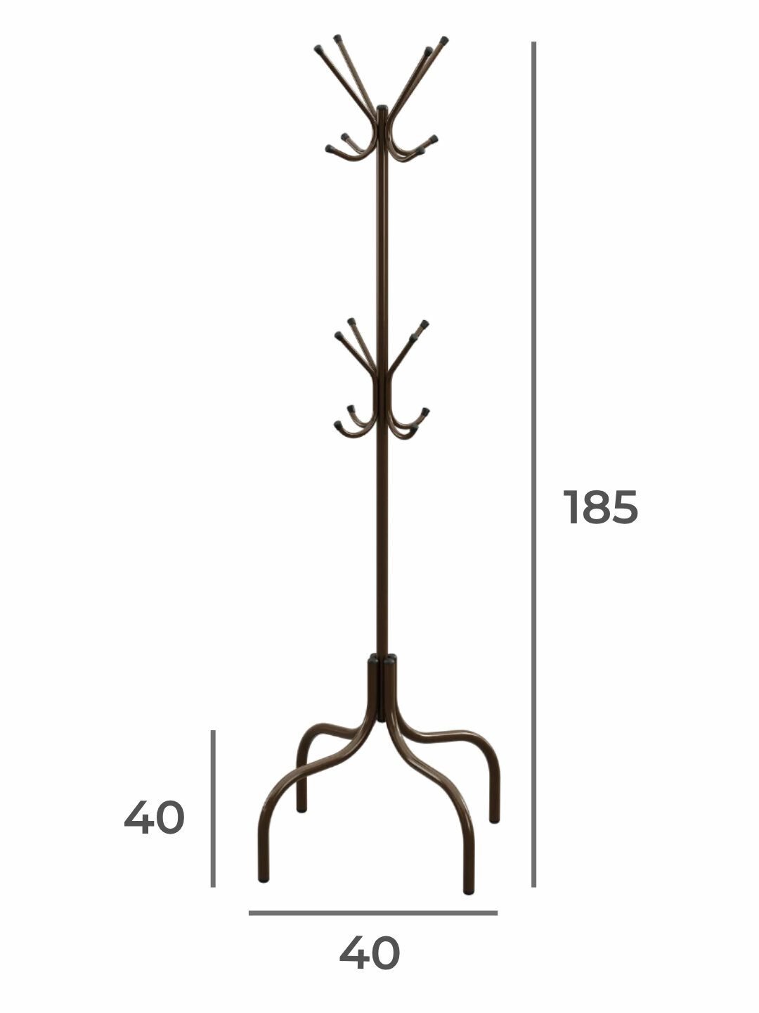 Вешалка напольная AIKO Uno, для верхней одежды, металлическая, стойка для прихожей — фото 1