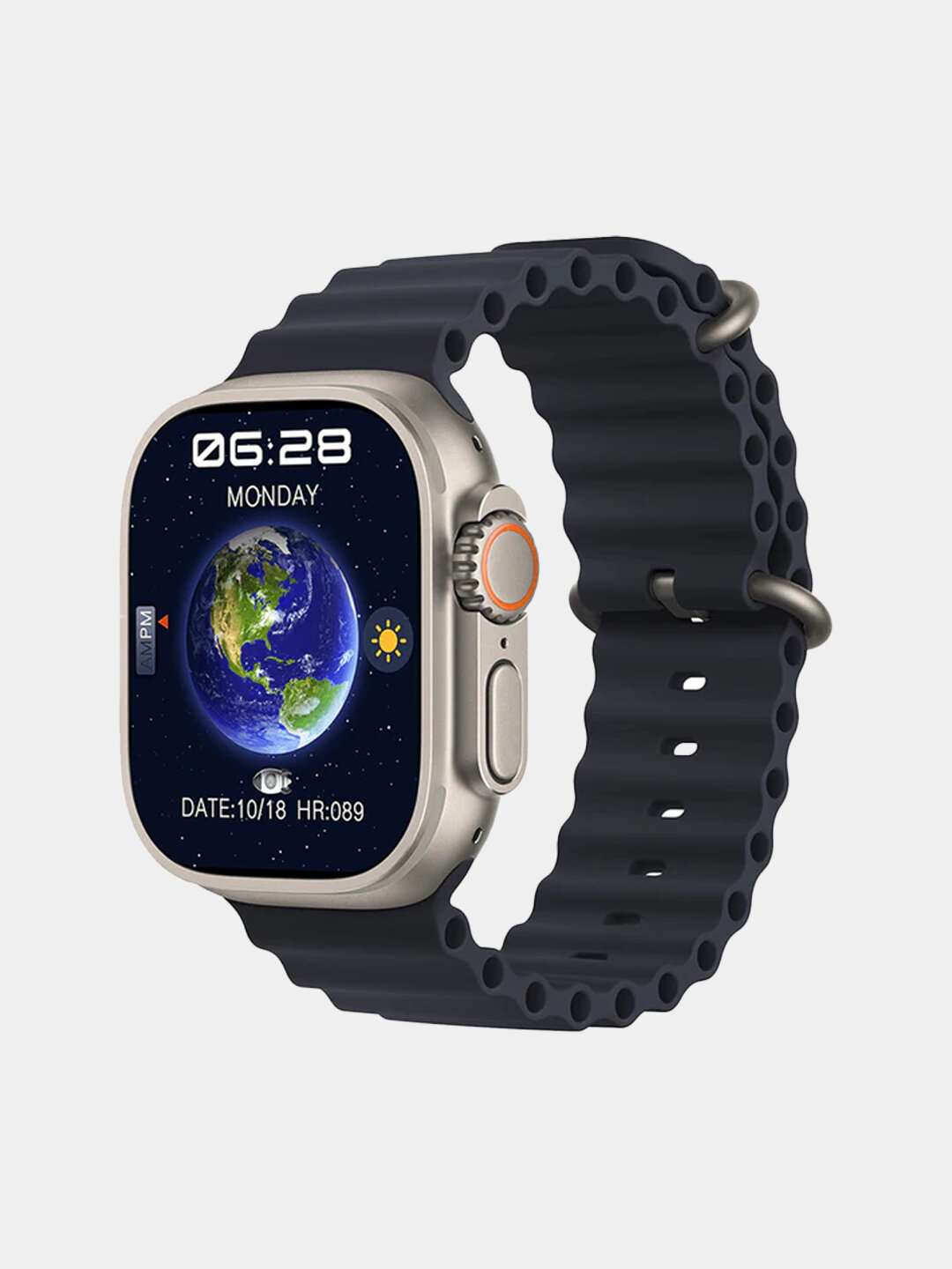 Умные часы HK9 Ultra 2, Bluetooth, NFC, AMOLED дисплей, бронзовый корпус — фото 1