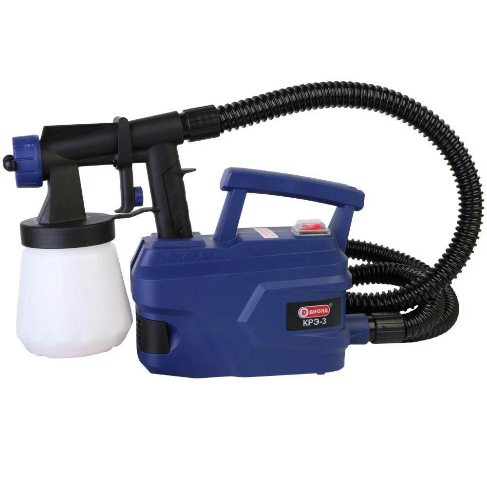 Краскопульт электрический Диолд КРЭ-3 HVLP 600 Вт 2 насадки 700 мл