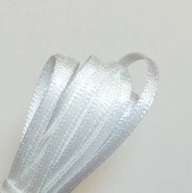 Сверхтонкая шелковая лента 2 мм набор из 5 м разные цвета white Унисекс