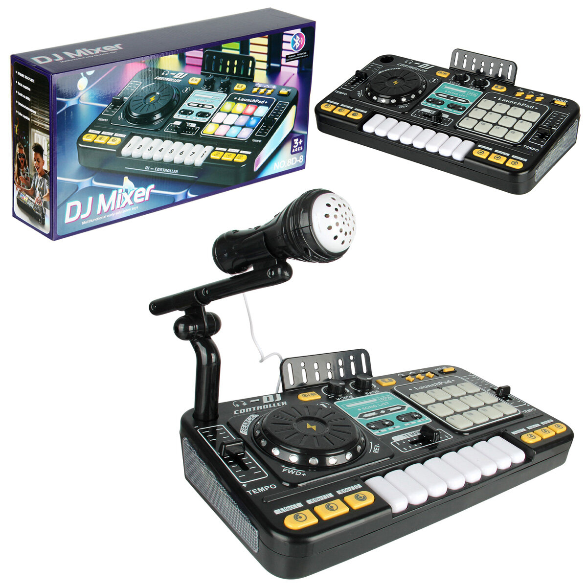 Детское музыкальное пианино Veld Co / Игрушечный синтезатор / Развивающая игрушка пульт диджея