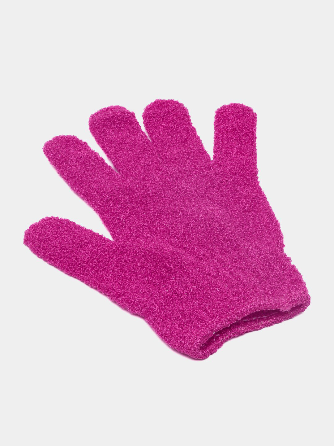 Мочалка-перчатка для душа, для тела и лица, 2 шт - Вишнёвый — фото 1