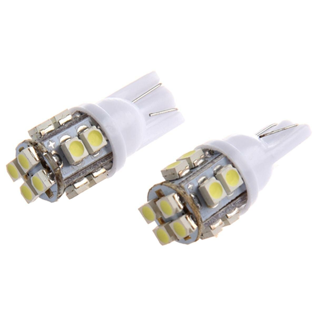 2X T10 501 194 168 W5W 12 светодиодов SMD Pure White Side Wedge внутренняя лампа освещения