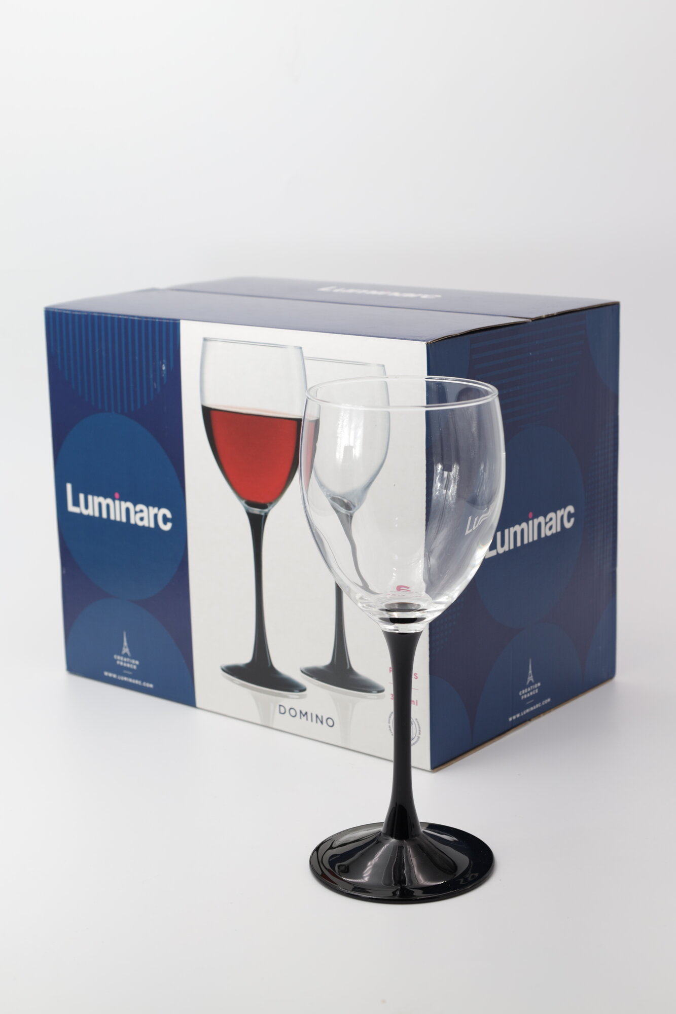 Бокал для вина LUMINARC "домино" J0015 350мл 6шт 6х4 — фото 1