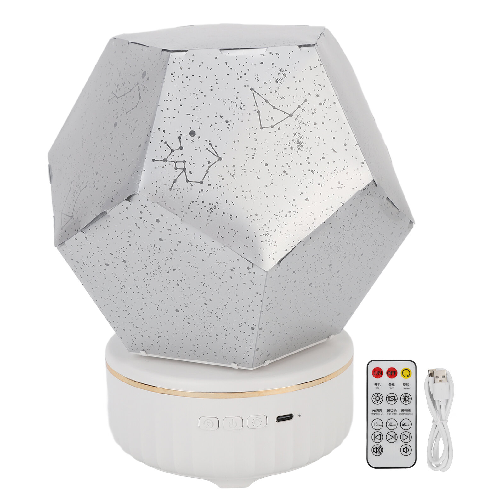 Светодиодная лампа для проектора 3 цвета многофункциональная вращающаяся перезаряжаемая светодиодная лампа для проектора со звездой и пультом дистанционного управления