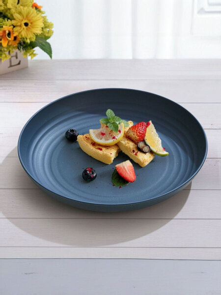 Тарелка 22.5 см 1 шт темно-синий