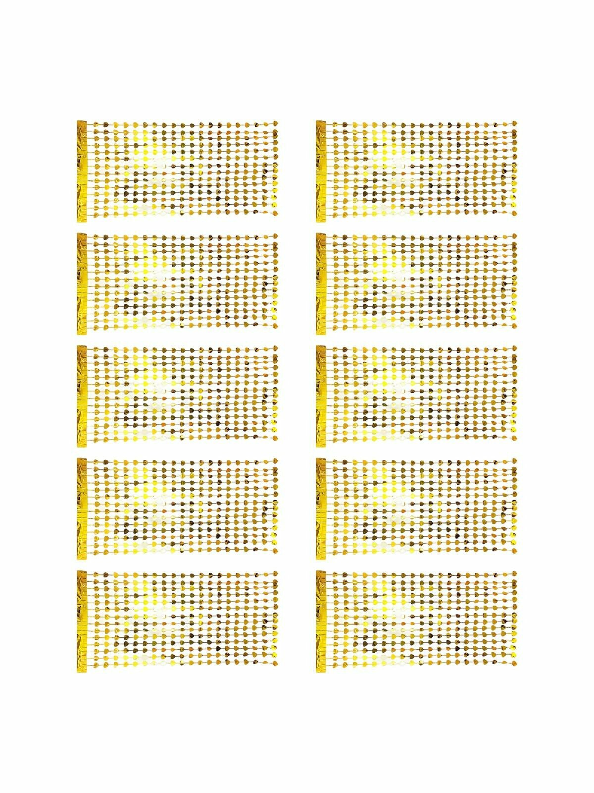 Декоры для фестивалей и мероприятий Упаковка из 10 занавесок из красной фольги, фон для фотобудки