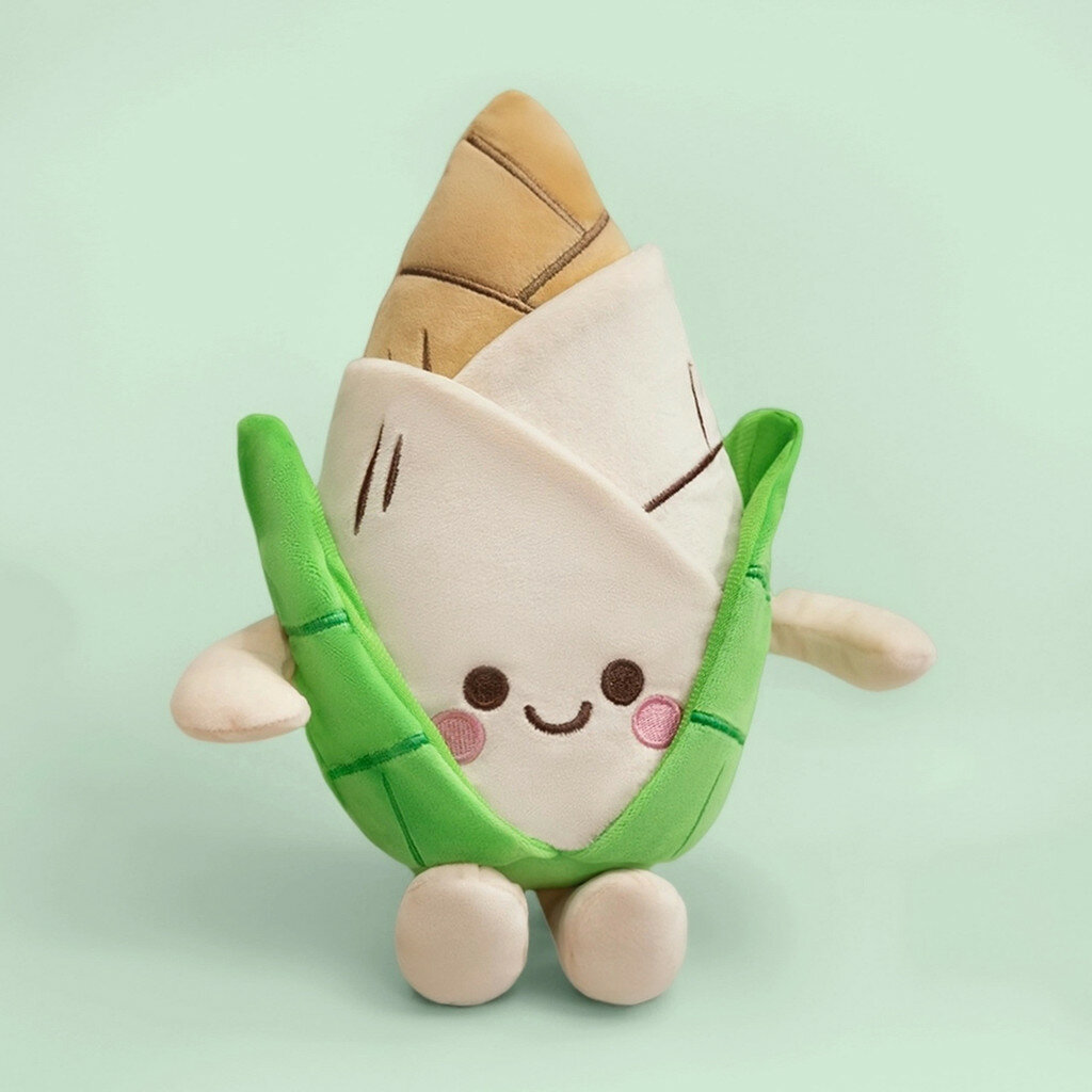 Фигура с начинкой из бамбуковых побегов из мягкого плюша для декора спальни и подарков бамбук 28 см