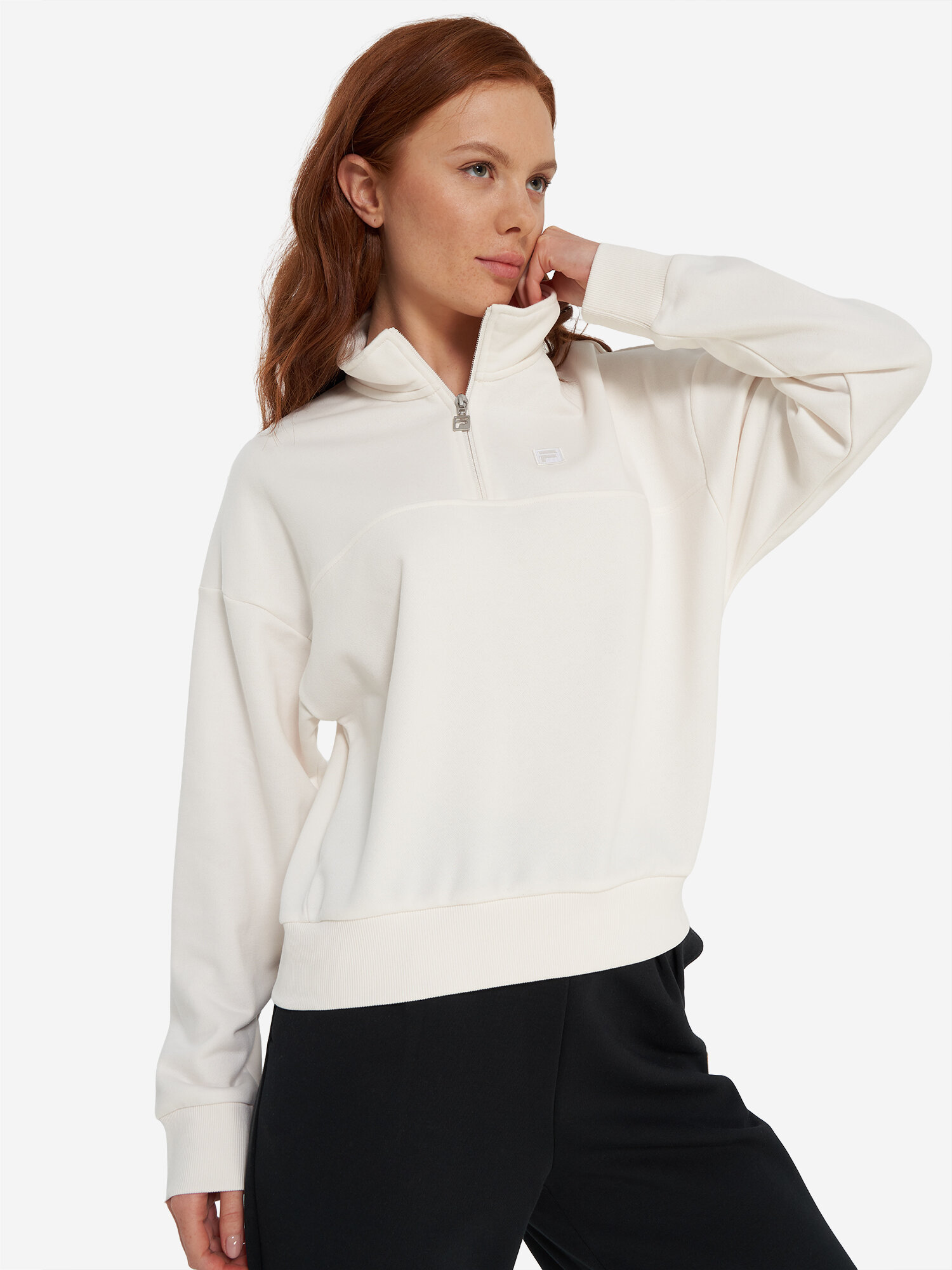 Толстовка Fila, размер 46-48, , кремовый — фото 1