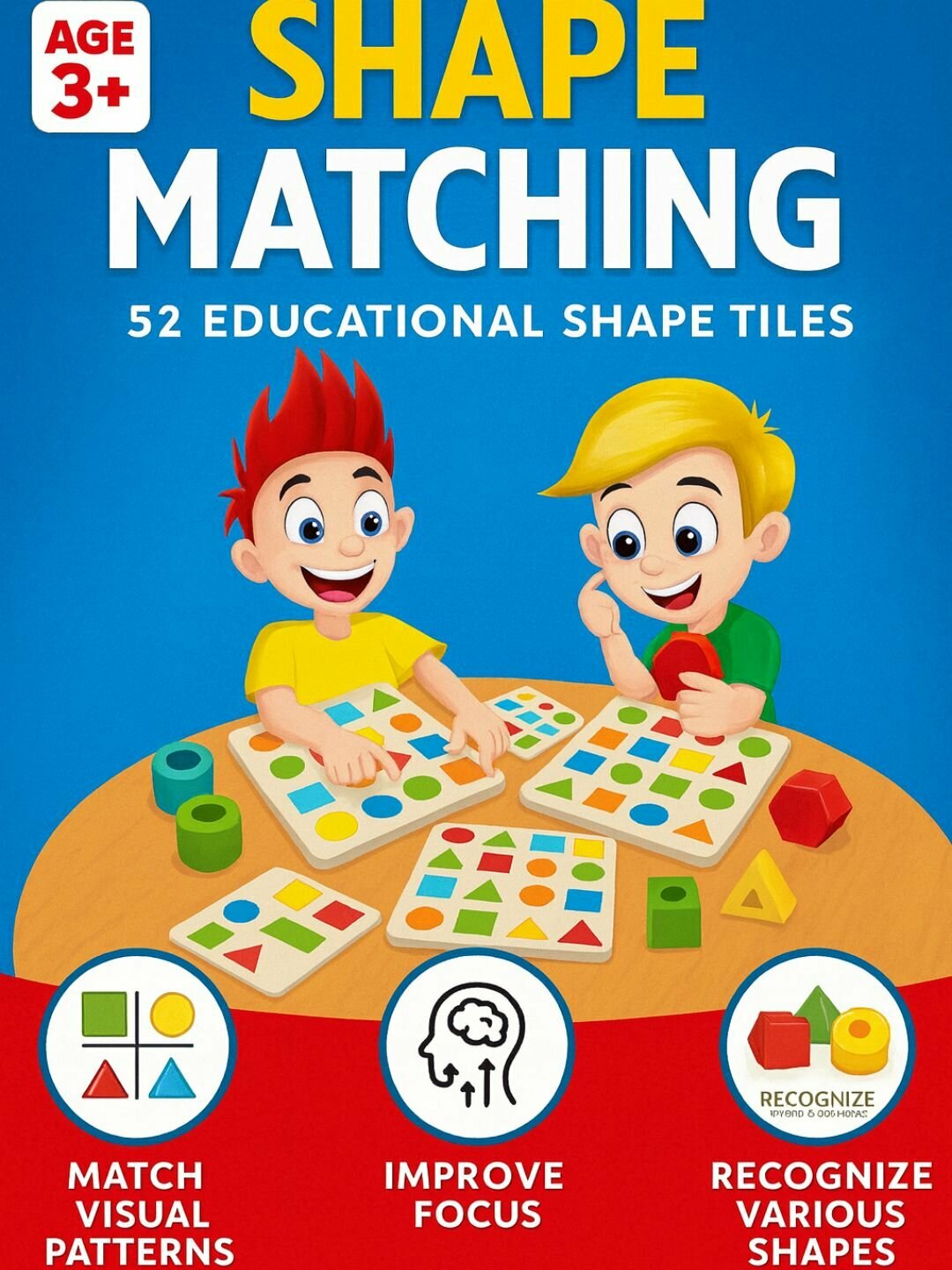 Shape Matching игра для детей, развивающая логическое мышление и внимание
