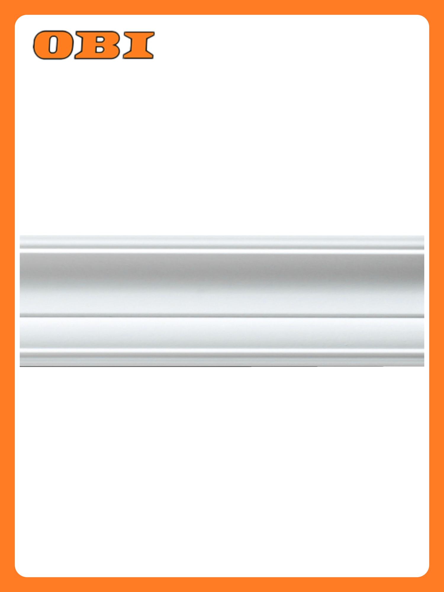 Плинтус потолочный SOLID С23/70 200х68х68 см белый