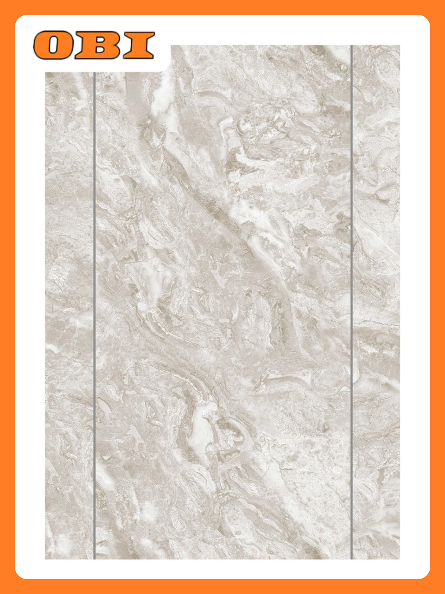 Панель ПВХ Мрамор Корсика 672/1 2,6*0,25 Stella Slim 5мм Light (15)