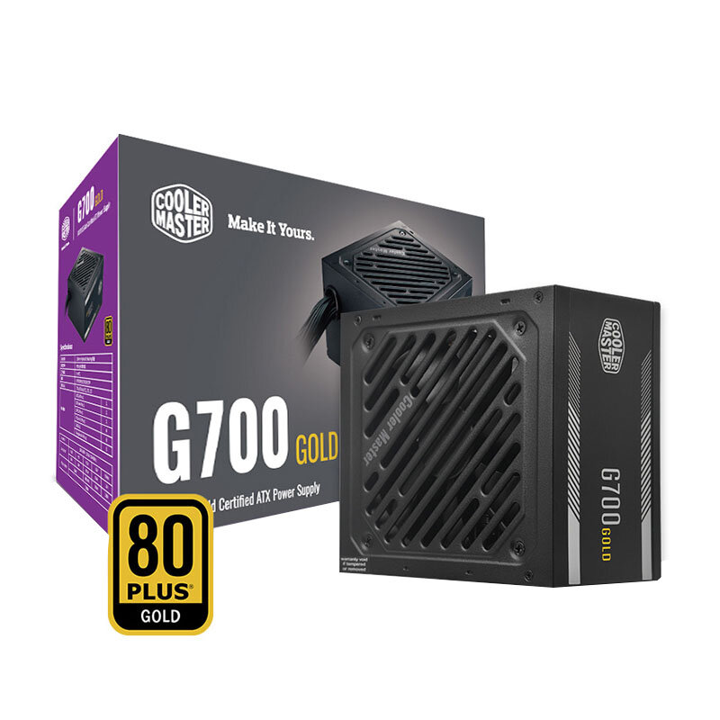 Блок питания COOLER MASTER G700 GOLD, mpw-7001-acaag-cn, мощность 700 Вт, 80 PLUS Gold, надежная защита компонентов
