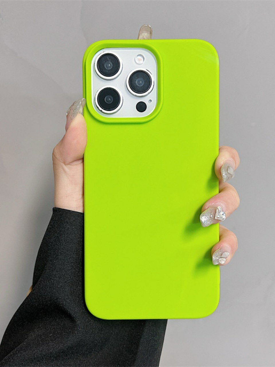 Чехол для iPhone 15 Plus 14 plus, матово-зеленый, тонкий, резиновый