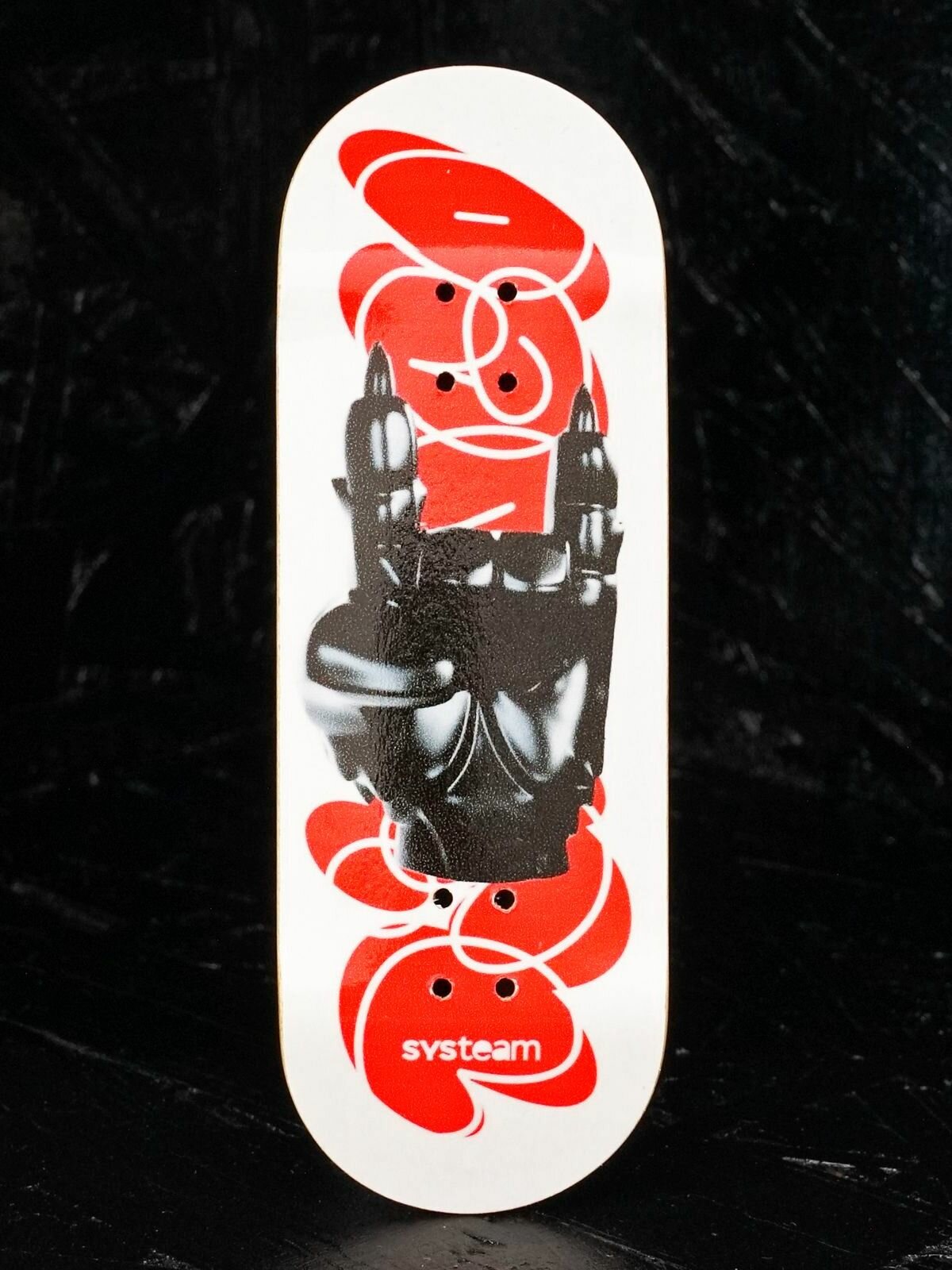 Дека для фингерборда Systeam x Hey Django The Black Paw SF01H 34 x 99 high concave