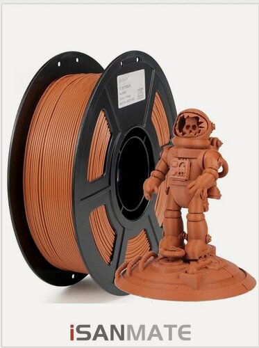 Изображение товара 3D-пластик iSANMATE PETG с углеродным волокном, оранжевый, 1 кг, диаметр 1,75 мм