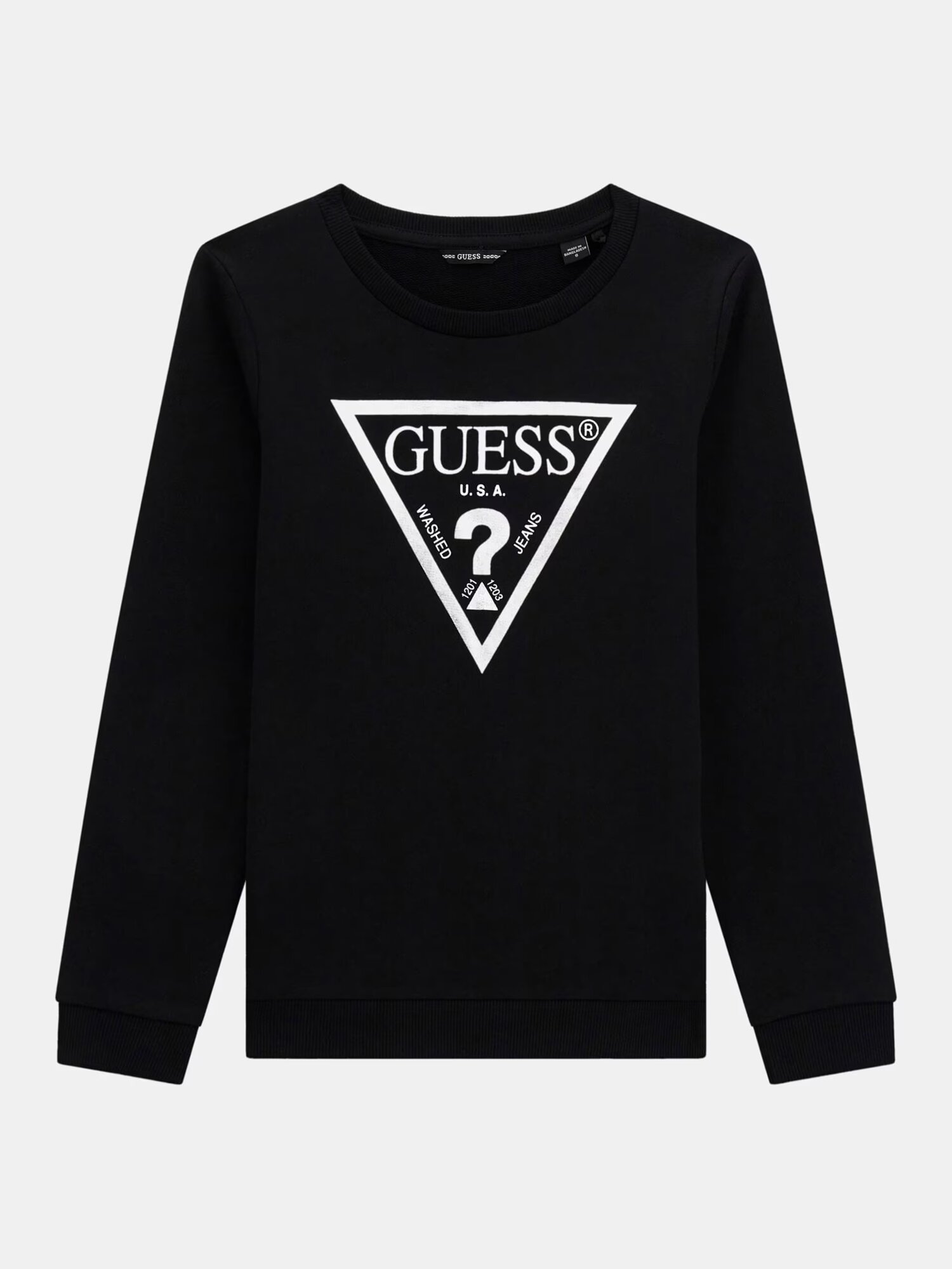 Свитшот GUESS, размер 14, черный