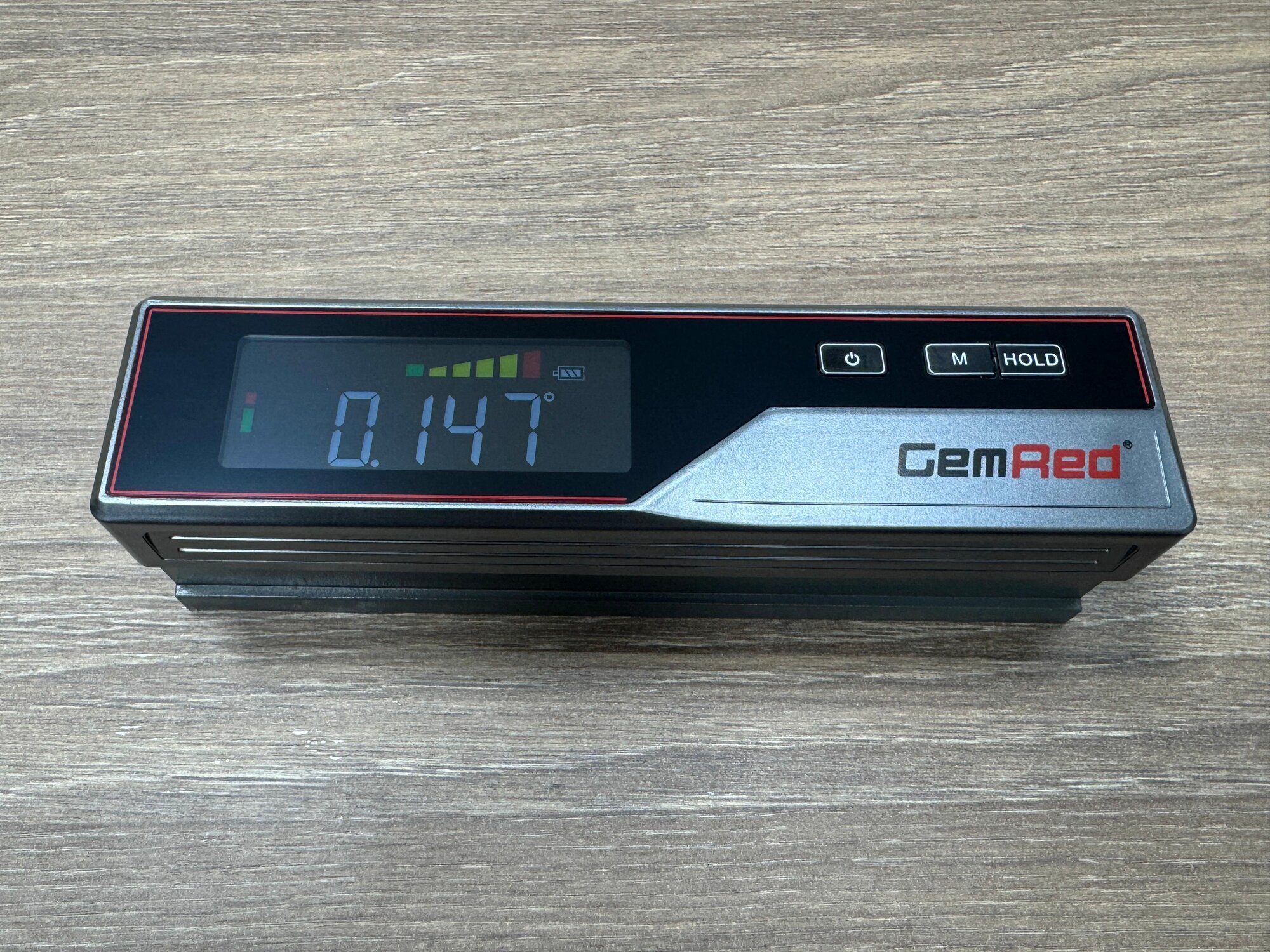 Уровень электронный брусковый 0,01мм 200x50x58мм DIN877 Bluetooth GEMRED ML100