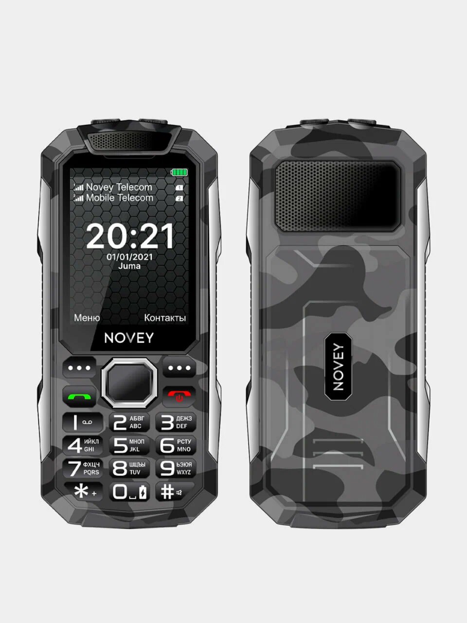 Мобильный телефон Novey T250 Tank 2-SIM карты,1-SD Card Серый