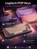 Механическая клавиатура Logitech POP Keys, Bluetooth - Черный/белый