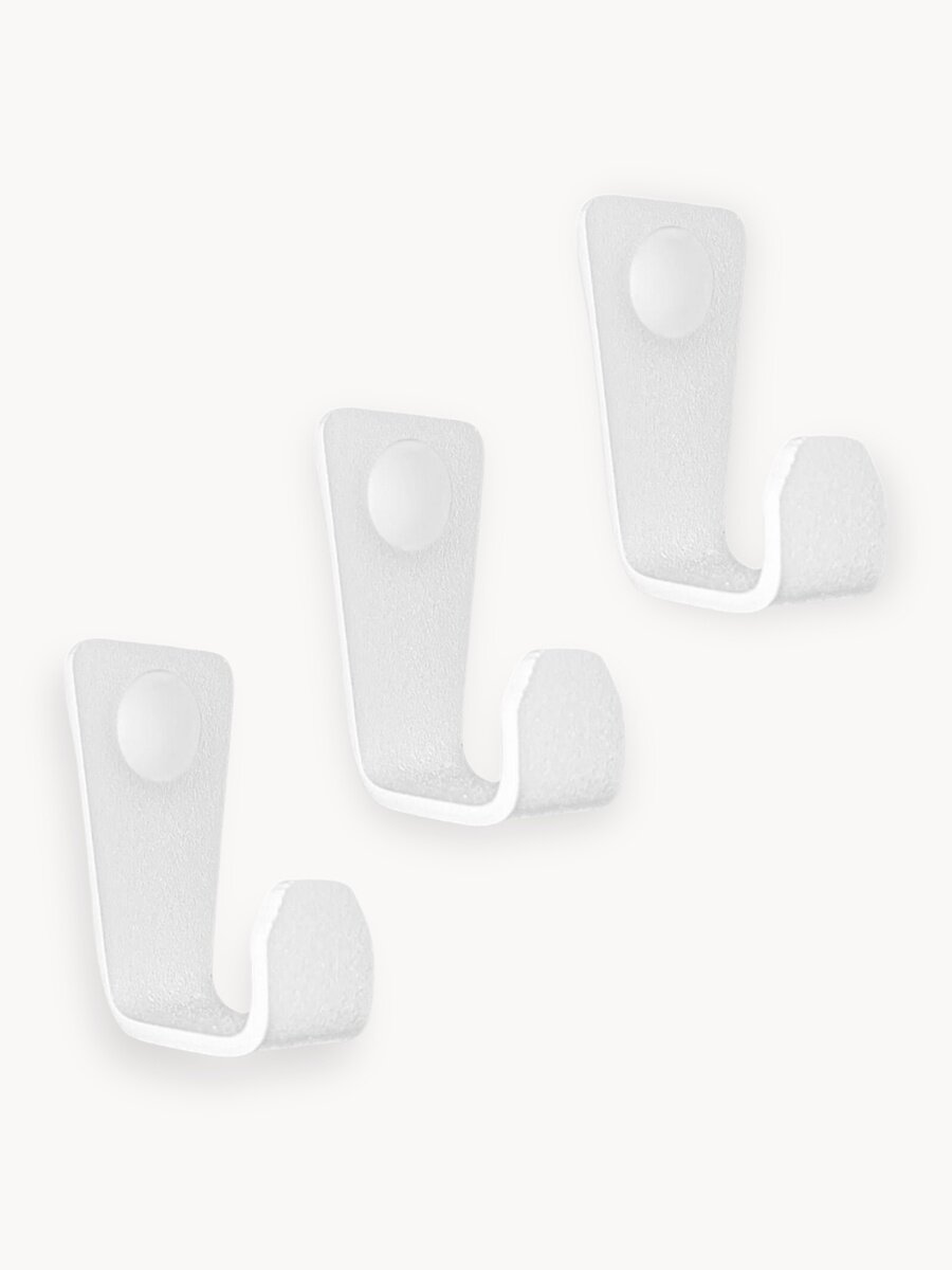 Крючок настенный металлический белый