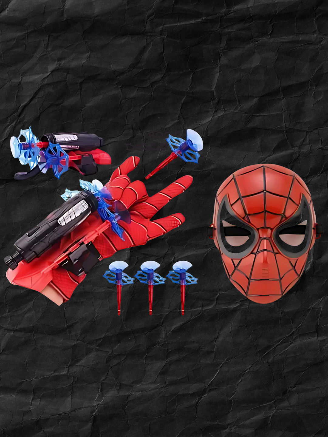 Бластер Человека-Паука: стреляющая перчатка, 3 стрелы, Spider Man игрушка для детей вместе с маской