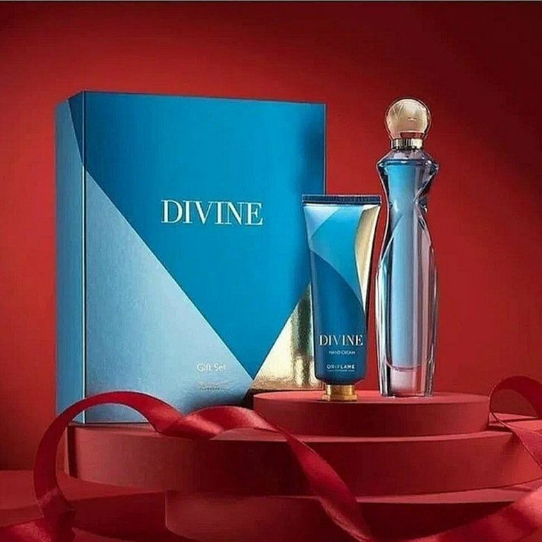 Подарочный набор Divine, парфюмированная вода, крем для тела