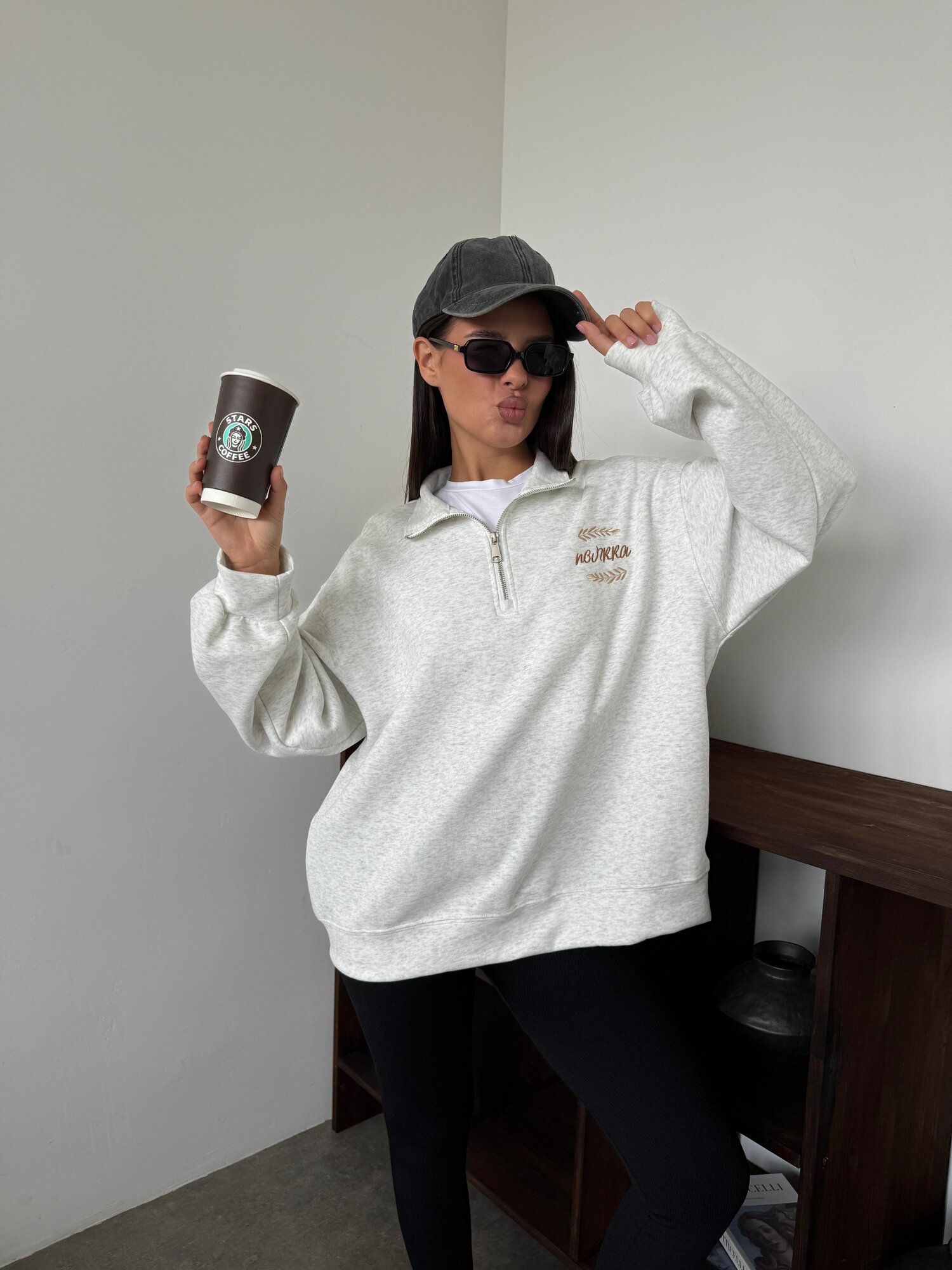 Свитшот размер one size, , серый — фото 1