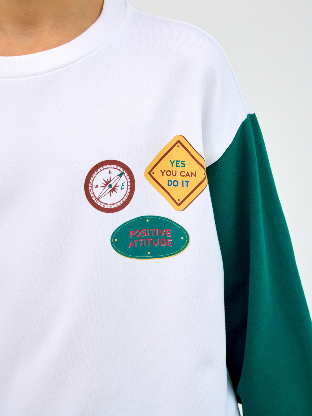 Свитшот neo, размер 164, зеленый — фото 1