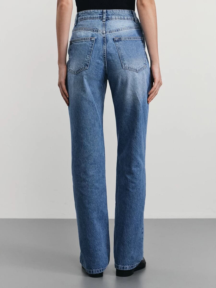 Джинсы широкие  1, размер 40, голубой — фото 1