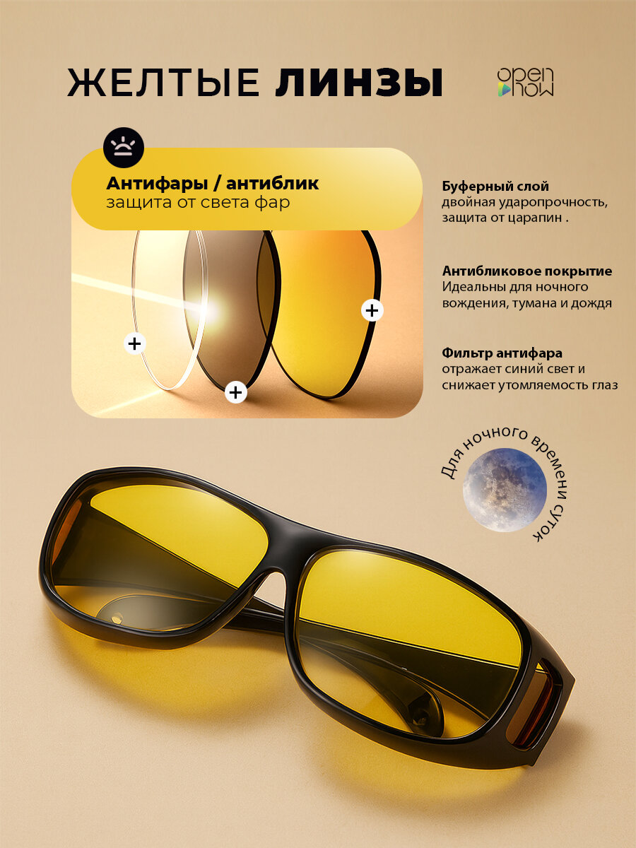 Солнцезащитные очки HomDoctor, синий — фото 1