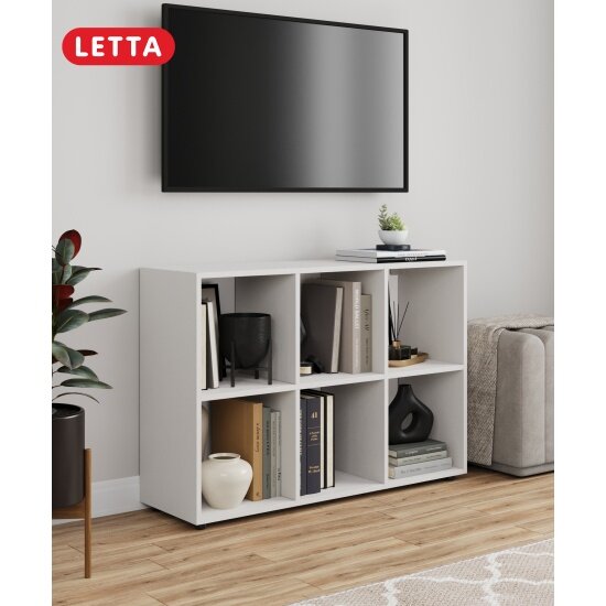 Стеллаж Letta деревянный напольный для книг