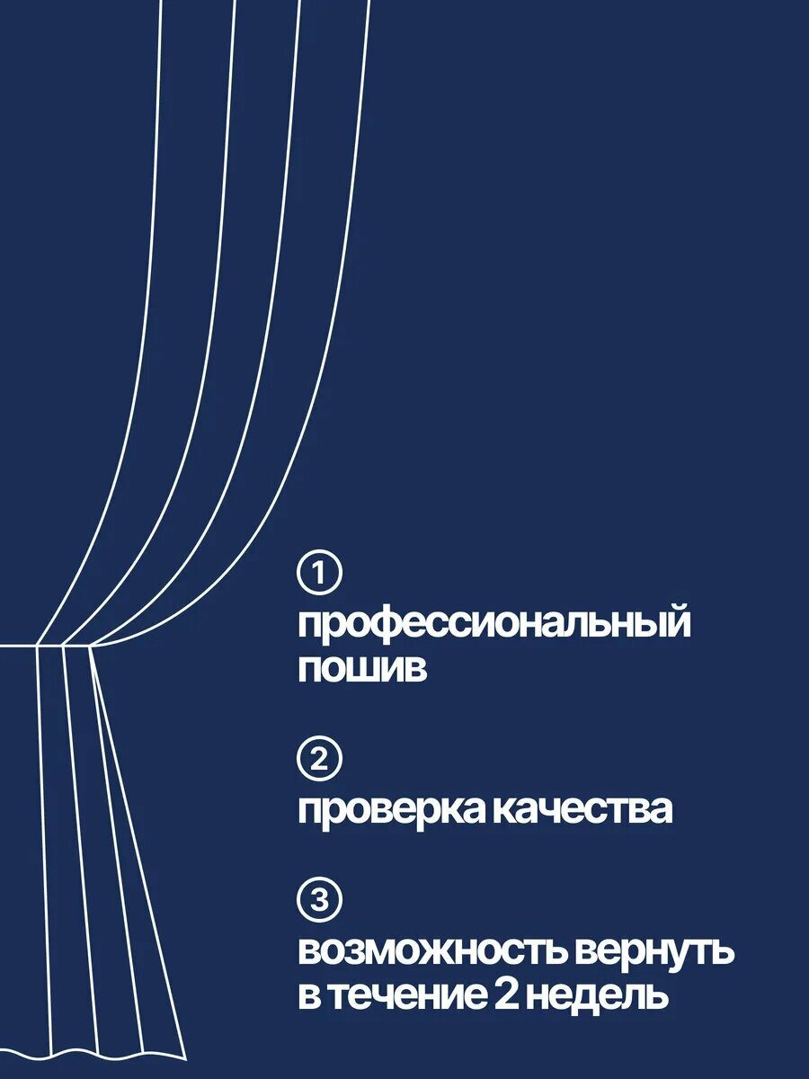 Шторы в спальню блэкаут плотные 2 шт 200х270 — фото 1