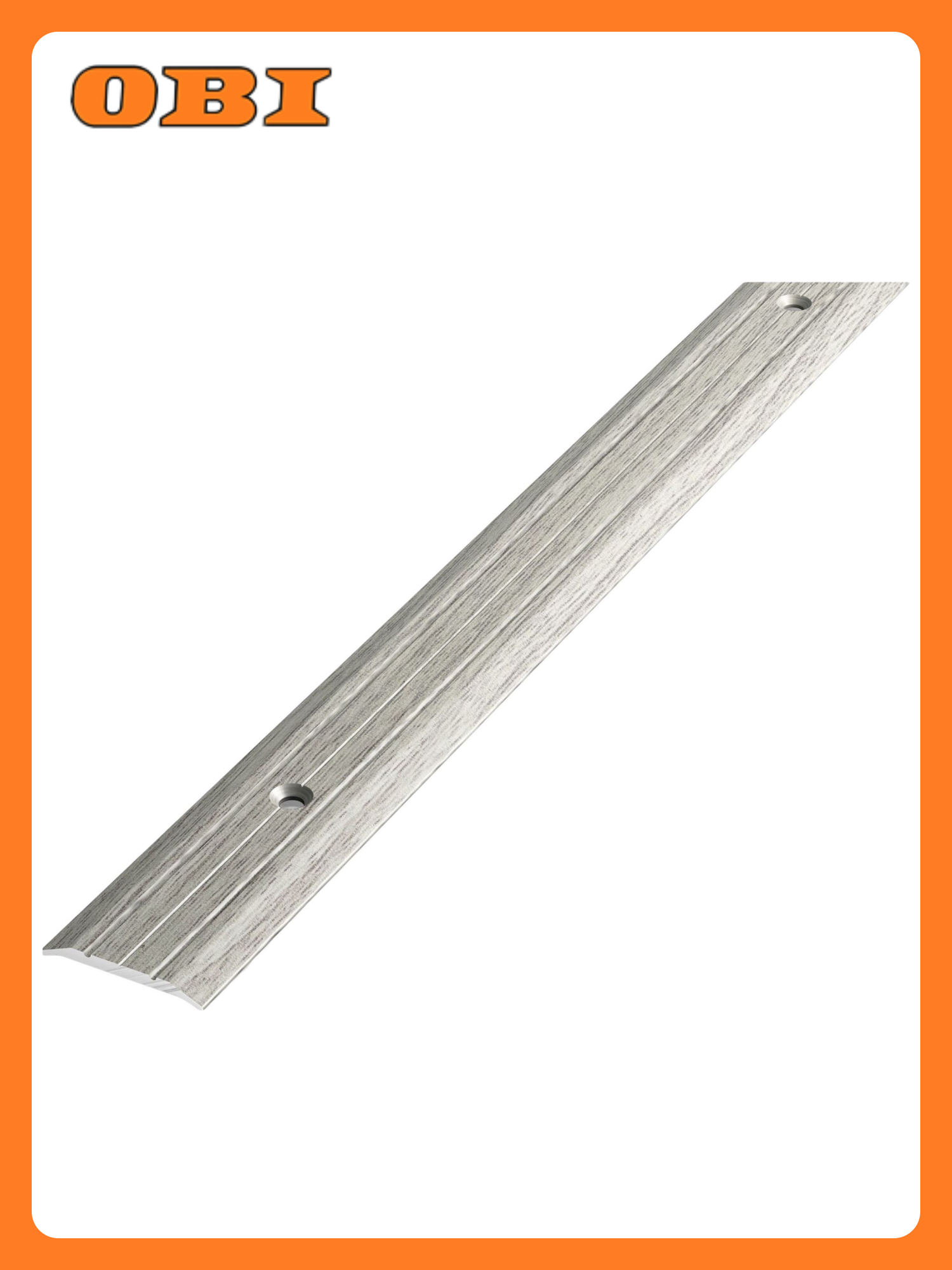 Порог одноуровневый лука ПС 01 серебристая сосна алюминий 900x25 мм